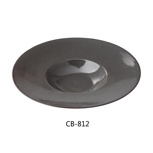 Yanco China CB-812 Cowboy Basket Weave China 12 oz. Dessert Plate - 1 Doz