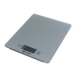 CDN SD1102-S 11 lb Silver Digital Scale w/ Tempered Glass Platform