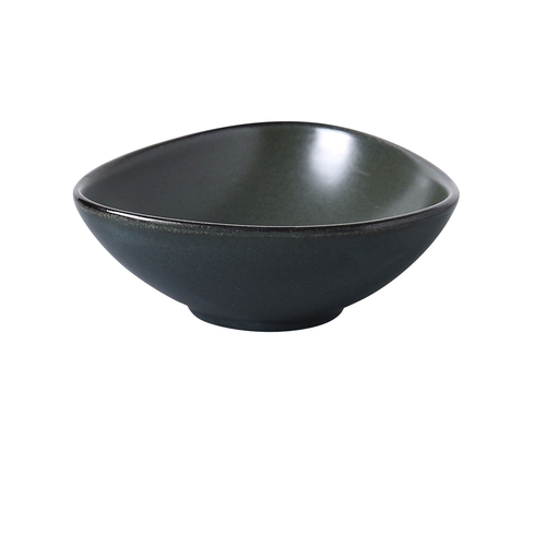 Yanco China CH-404 Champs Dark Green Porcelain 6 oz. Sauce Bowl - 3 Doz