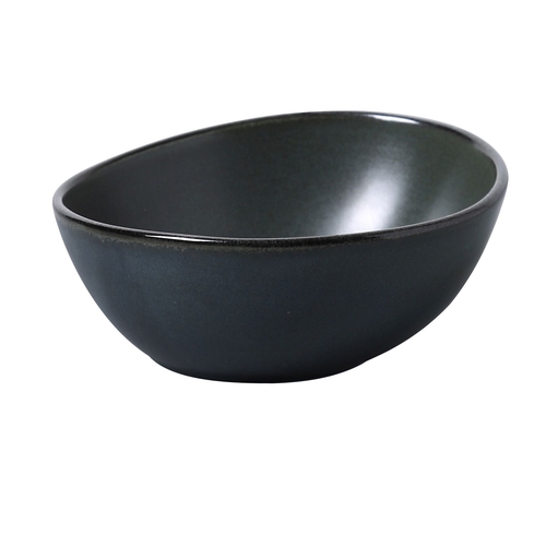 Yanco China CH-405 Champs Dark Green Porcelain 8 oz. Sauce Bowl - 3 Doz