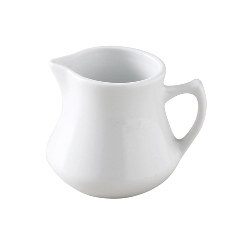 Yanco China CM-4 Accessores White Porcelain 4 oz. Creamer w/ Handle - 3 Doz