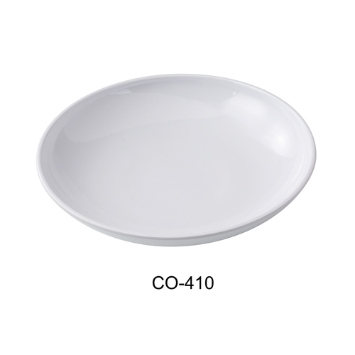 Yanco China CO-410 Coupe Pattern White Melamine 32 oz. Pasta Bowl - 2 Doz