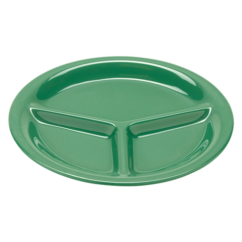 GET CP-10-FG Diamond Rainforest Green Melamine 10.25" dia. Plate - 1 Doz