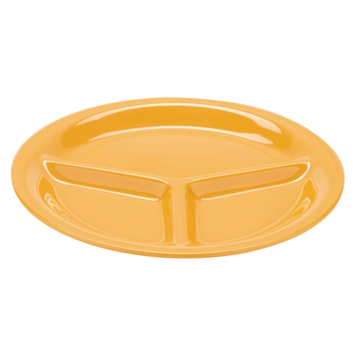 GET CP-10-TY Diamond Tropical Yellow Melamine 10.25"dia. Mardi Gras Plate