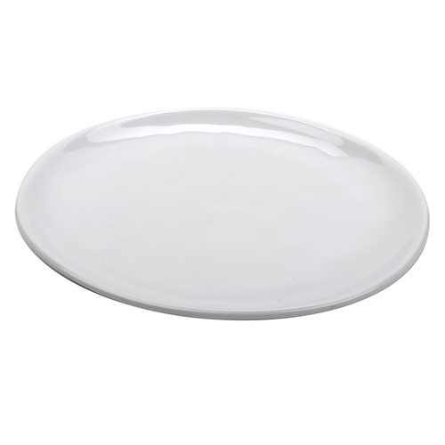 GET CS-10-AM-W Arctic Mill White Melamine 10.5" dia. Coupe Plate - 1 Doz
