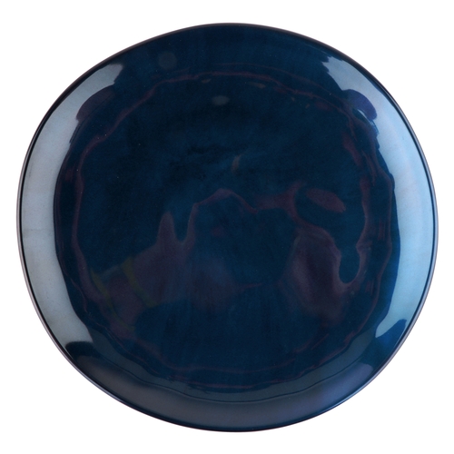 GET CS-10-CSB Cosmo Blue Melamine 10.5" dia. Irregular Coupe Plate - 1 Doz