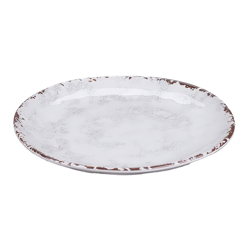 GET CS-10-FM French Mill Melamine 10.5" dia. Irregular Coupe Plate- 1 Doz