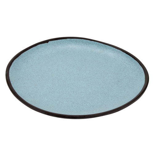 GET CS-100-GBL Pottery Market Grayish Blue Melamine 10.5" dia. Coupe Plate