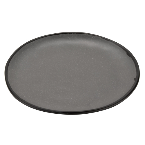 GET CS-100-GR Pottery Market Speckled Gray Melamine 10.5" dia. Coupe Plate