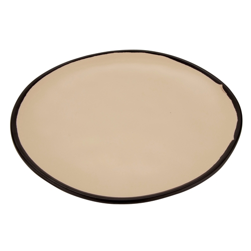 GET CS-100-MA Pottery Market Manila Melamine 10.5" dia. Coupe Plate- 1 Doz