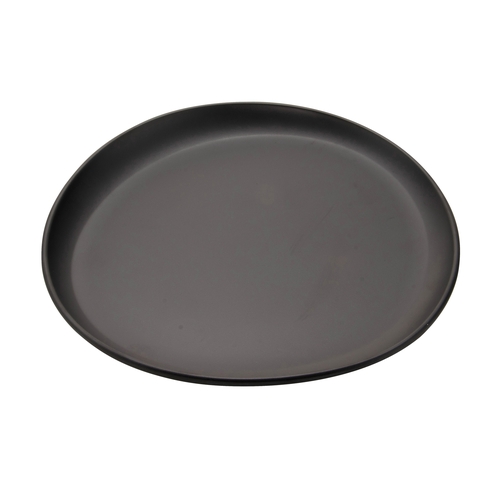 GET CS-1050-DG Riverstone Dark Gray Melamine 10.6" dia. Coupe Plate - 1 Doz