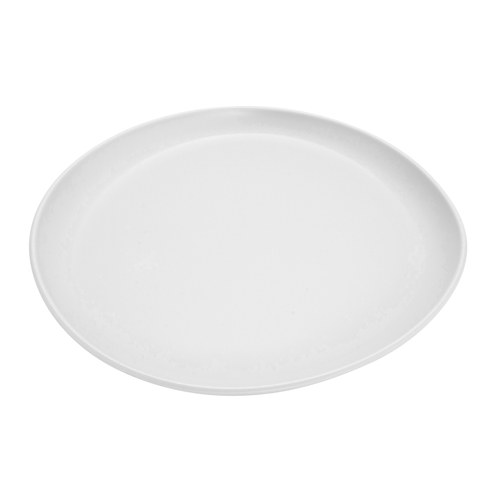 GET CS-1050-W Riverstone White Melamine 10.6" dia. Coupe Plate- 1 Doz