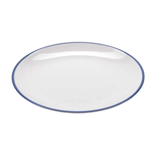 GET CS-1100-W/CB Settlement Bistro White Melamine 11" dia. Dinner Plate-1 Doz