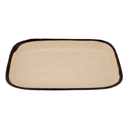 GET CS-1170-MA Pottery Market Manila Melamine 12" x 7.5" Plate - 1 Doz