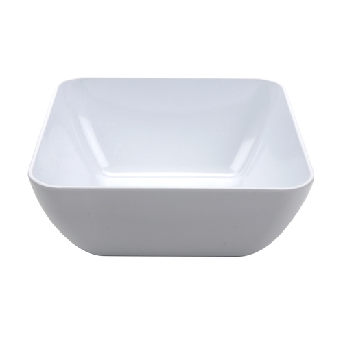 GET CS-320-W Midtown White Melamine 32 oz. 5.75" Square Bowl - 1 Doz