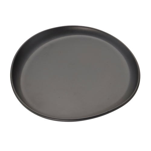 GET CS-610-DG Riverstone Dark Gray Melamine 6" Serving Plate - 2 Doz