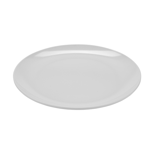 GET CS-6102-W Siciliano White Melamine 12" dia. Plate - 1 Doz