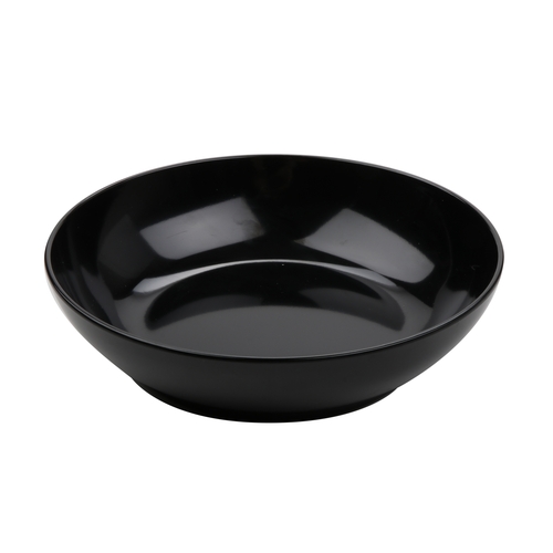 GET CS-6106-BK Siciliano Black Melamine 1.3 qt. 8.5" dia. Bowl - 1 Doz