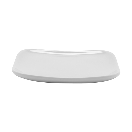 GET CS-6115-W Siciliano White Melamine 5" Square Coupe Plate - 4 Doz