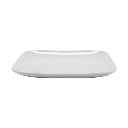 GET CS-6119-W Siciliano White Melamine 9.5" Square Coupe Plate - 1 Doz