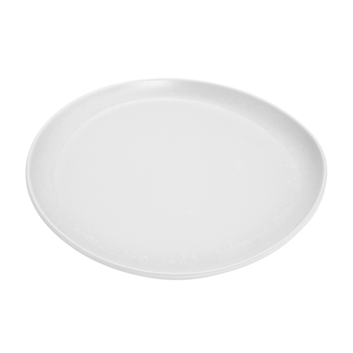 GET CS-710-W Riverstone White Melamine 7" dia. Coupe Bread Plate - 1 Doz