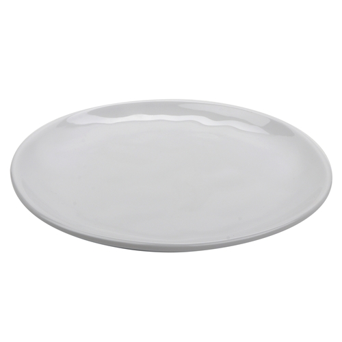 GET CS-9-AM-W Arctic Mill White Melamine 9" dia. Coupe Plate - 1 Doz