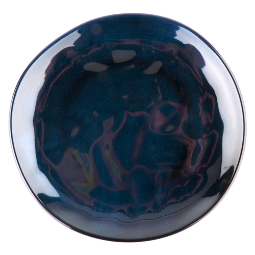 GET CS-9-CSB Cosmo Blue Melamine 9" dia. Irregular Coupe Plate - 1 Doz