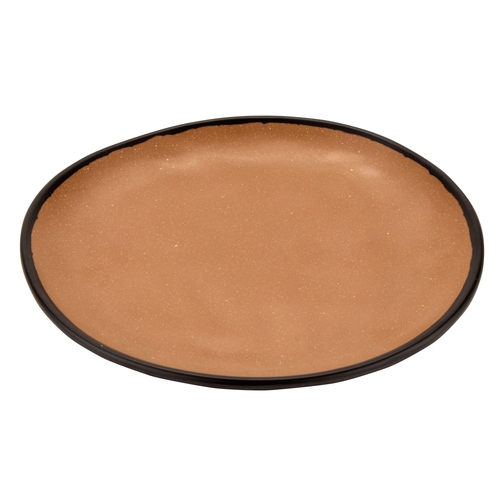 GET CS-90-TP Pottery Market Speckled Taupe 9" dia. Coupe Plate - 1 Doz