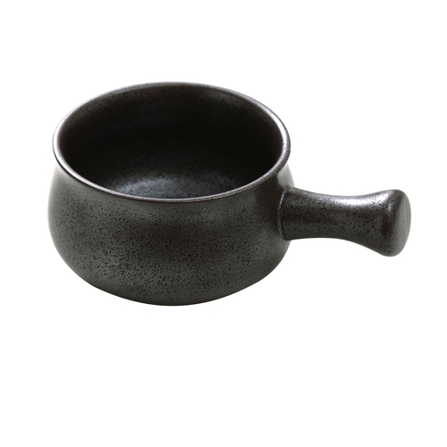 Yanco China DB-4105 Diamond Black Porcelain 18 oz. Serving Skillet w/ Lid- 2 Doz