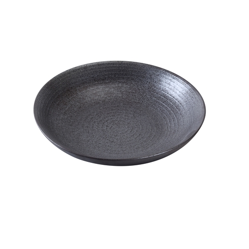 Yanco China DB-609 Diamond Black Porcelain 30 oz. 9" dia. Soup Bowl - 2 Doz