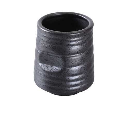 Yanco China DB-9303 Diamond Black Porcelain 10 oz. Tea Cup - 6 Doz