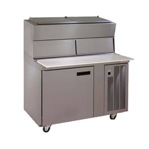 Delfield 18648PDLP 48" One-Section LiquiTec Refrigerated Pizza Table