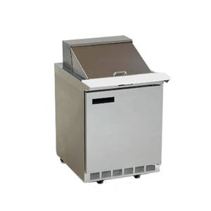 Delfield 4427NP-6 27" One-Section Sandwich/Salad Top Refrigerator with Casters