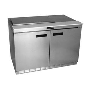Delfield 4448NP-8 48" Two-Section Sandwich/Salad Top Refrigerator