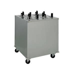 Delfield CAB4-575ET 48" Enclosed Mobile Heated Dish Dispenser With 4" Casters