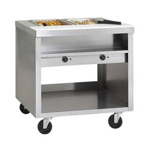 Delfield EHEI48C 48" Electric E-Chef Hot Hood Table With Drains