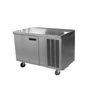 Delfield 18660BUCMP 60" Two-Section Refrigerated Work Table with Casters