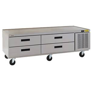 Delfield F2978CP 78" Two-Section Refrigerated Low-Profile Equipment Stand