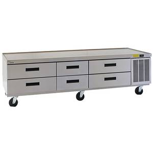 Delfield F2996CP 96" Three-Section Refrigerated Low-Profile Equipment Stand