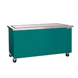 Delfield KCFT-96-NUP 96" Long Shelleyglas Frost Top Serving Counter w/ Casters