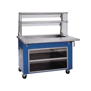 Delfield KCI-50 50" Shelleyglas Cold Food Serving Counter with Casters