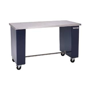 Delfield PWT-60 60" Shelleyglas Work Table with 6" Casters