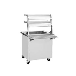 Delfield SCI-74-NU 74" Shelleysteel Cold Food Serving Counter, 5-Pan Size