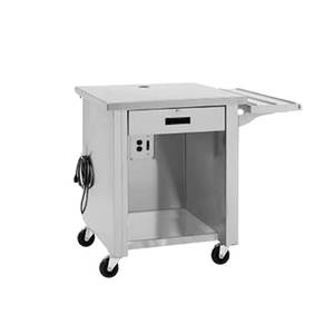Delfield SCS-50 50" Deep Shelleysteel Cashier Counter with Casters
