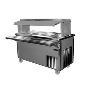 Delfield SH-4-NU 60" Shelleysteel Electric Hot Food Serving Counter