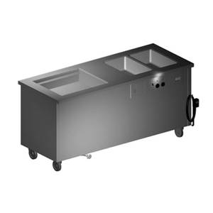 Delfield SH2C-74-NU 74" Shelleysteel Combination Hot/Cold Serving Counter