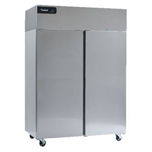 Delfield GCR2P-S 55" Two-Section Coolscapes Solid Door Reach-In Refrigerator