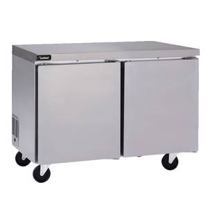 Delfield 4548NP 48" Two-Section Coolscapes Undercounter/Worktable Freezer