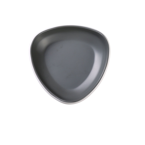 Yanco China DI-6207 Discover Grey Melamine 14 oz. 7" x 7" Triangular Bowl- 1 Doz