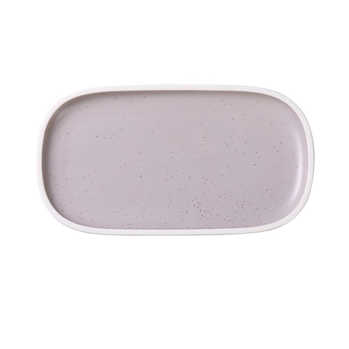 Yanco China DM-310 Denmark Matte Lavender Porcelain 10" x 5.5"Rectangular Plate